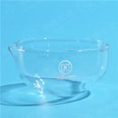 HUAOU Evaporating Dish, Flat Bottom, with spout, Boro 3.3 Glass